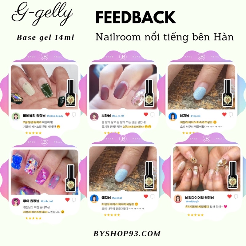 [Graciajapan] Sơn gel liên kết G-gelly base cao cấp (14ml)