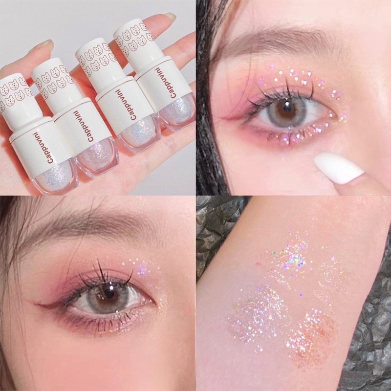 Bút kẻ nhũ mắt blingbling dạng gel bút kẻ bọng mắt makeup dự tiệc văn nghệ