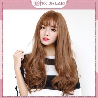 Tóc giả nữ ❤️ freeship❤️ tóc cả đầu xoăn 02