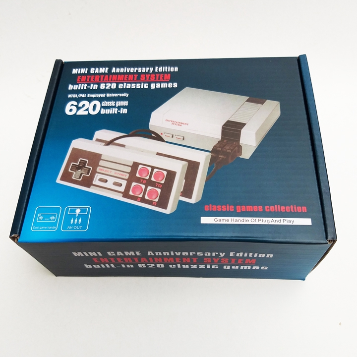 Máy chơi game cổ điển NES Classic 620 games trong 1 với 2 tay cầm 4 nút