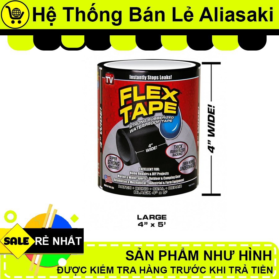 [ Flash Sale ] Miếng Vá Ống Nước FLEX TAPE Siêu Dính Rẻ Nhất