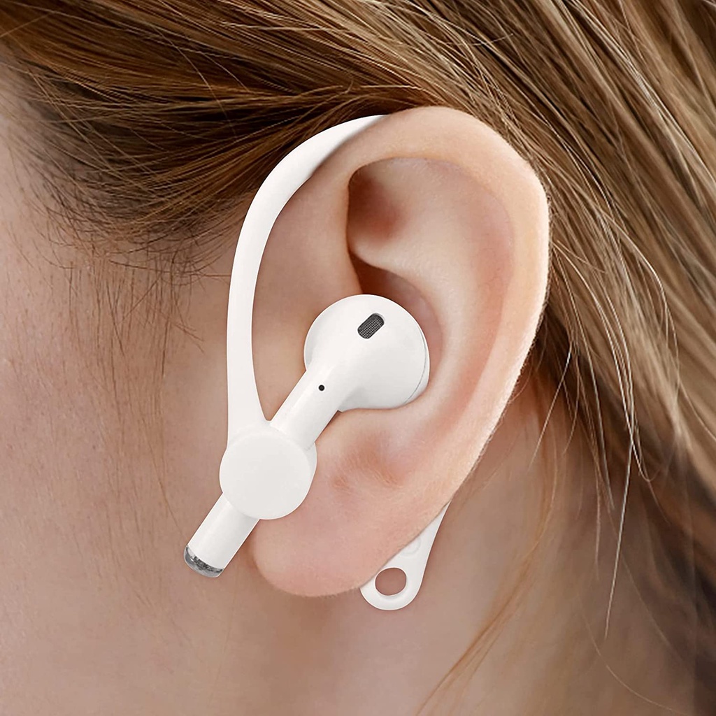 Bộ 4 Móc Tai Nghe Bluetooth Không Dây Bằng Silicone Có Lỗ Đeo Tai Chống Thất Lạc 4 Màu Lựa Chọn