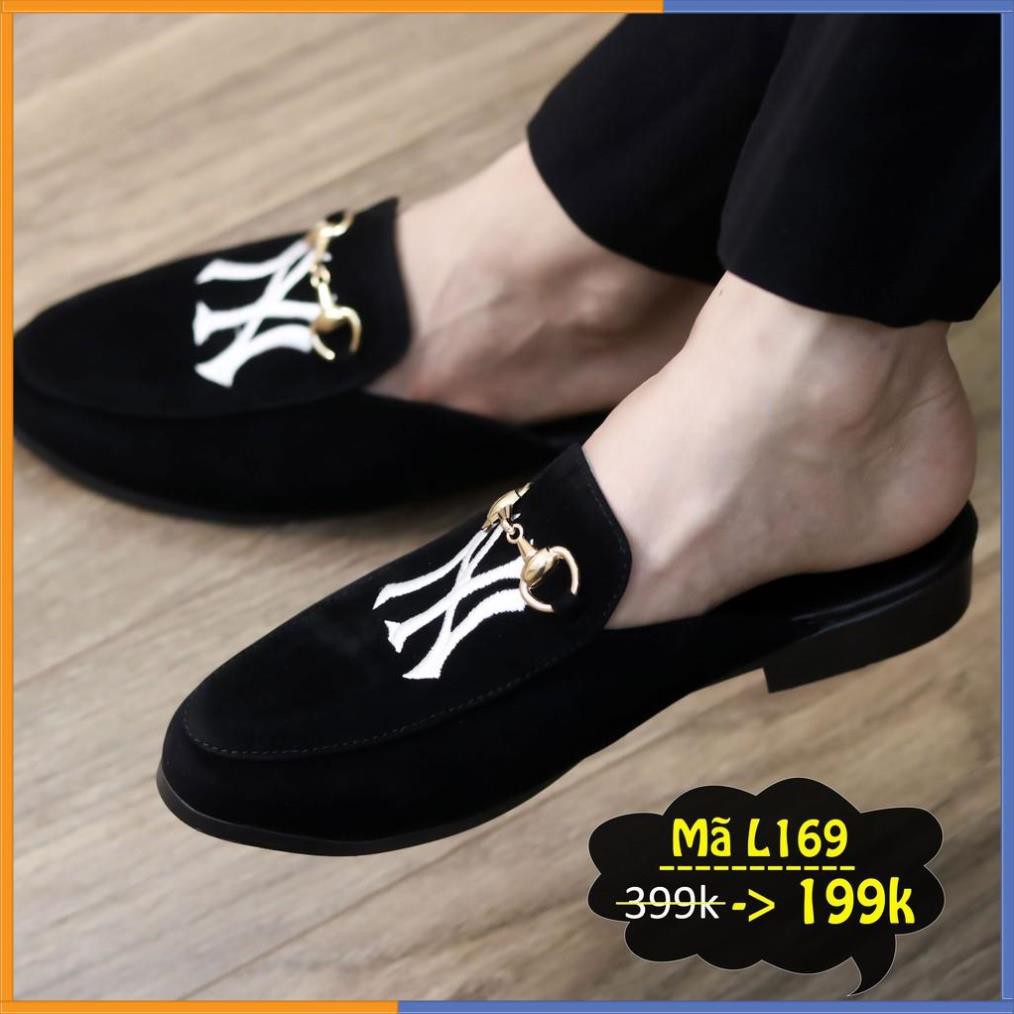 FRESSHIP Giày Sục Nam Làm Bằng Nhung Mềm Mại - Đế Cao Su Non - Màu Đen - Mã L169 - Hàng Việt Nam | BigBuy360 - bigbuy360.vn