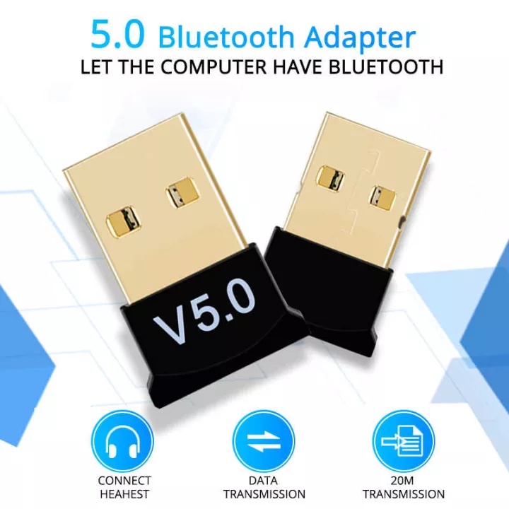 USB Bluetooth Dongle 5.0 và USB Bluetooth Dongle 2.0 giúp Laptop PC máy tính để bàn thu phát sóng bluetooth loại tốt