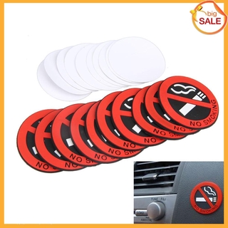 Bộ 10 miếng dán in chữ " NO Smoking " cho xe hơi