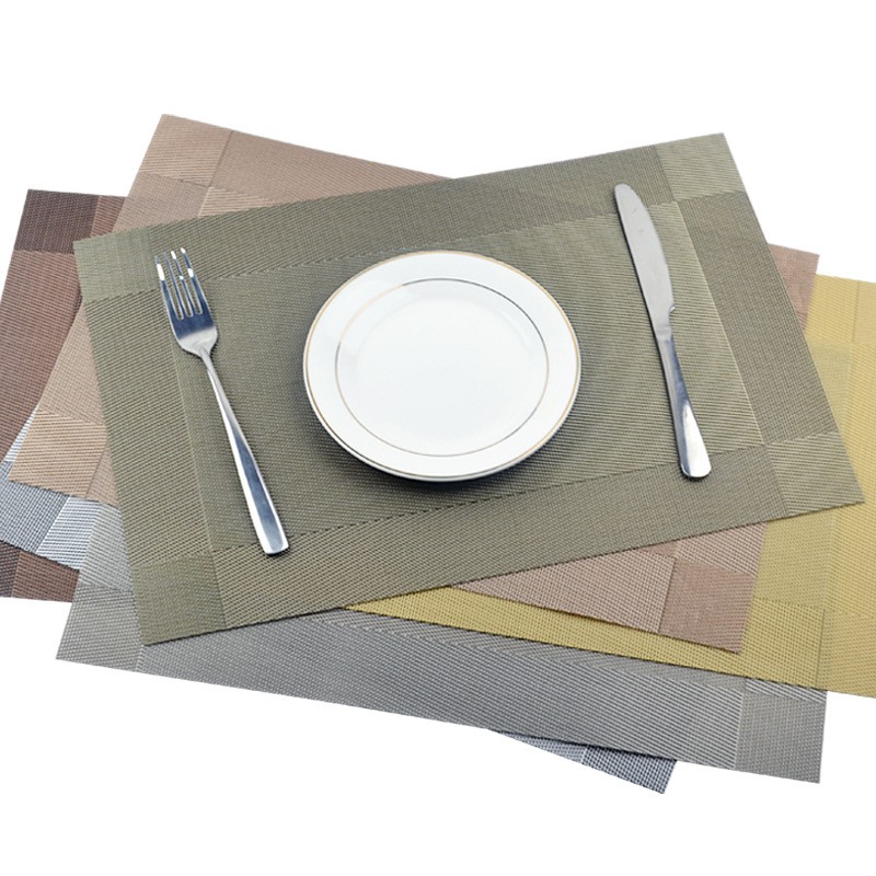 Tấm lót bàn ăn, placemat : miếng thảm trải bàn ăn PVC cách nhiệt, cao cấp, chống trượt