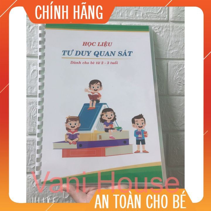 Học Liệu Tư Duy Quan Sát Cho Bé 2 - 3 Tuổi- Rèn Tư Duy Quan Sát, Logic