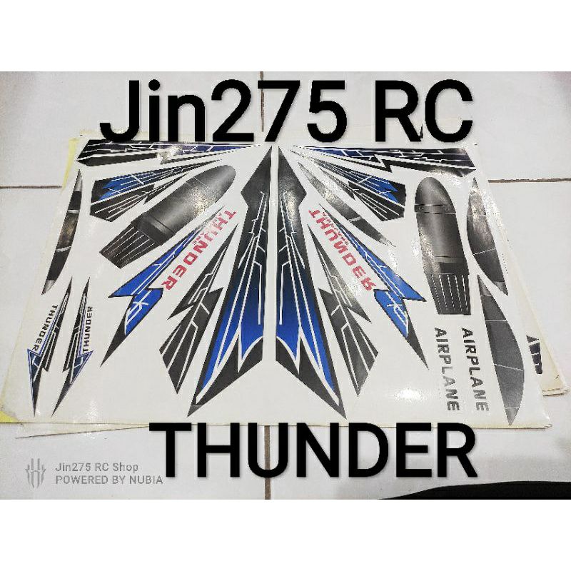 💖 SIÊU SALE ♥️ Decals trang trí Thunder cho RC Su, F, tàu, thuyền, cano...