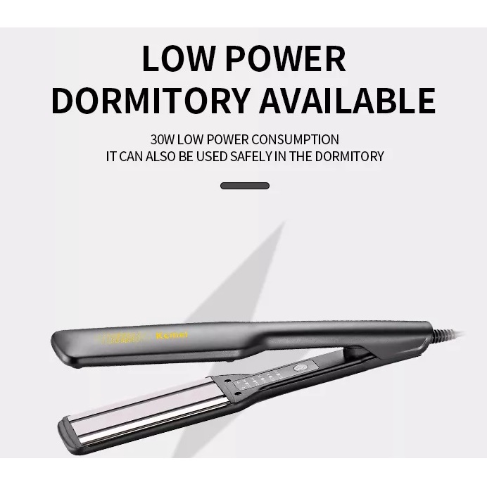 Máy Duỗi Tóc Bảng Lớn Nhiệt Hồng Ngoại Kemei Km 2519 Có Chỉnh Nhiệt