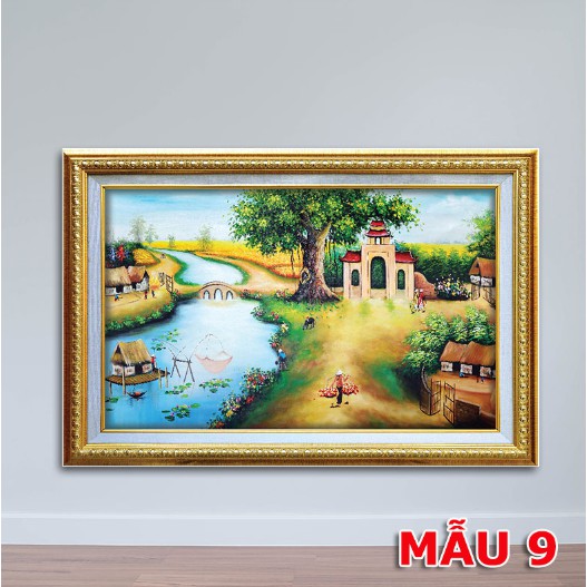 {SALE 349K} Tranh đồng quê sắc nét, gỗ MDF cao cấp size 50x75cm