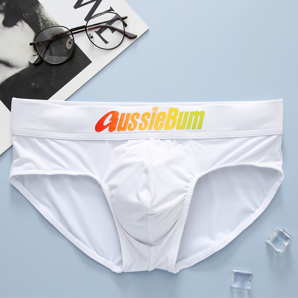 Quần sịp nam milk silk stretch pouch close-fitting comfort aussiebum, u lồi pouch underwear