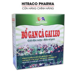 Viên uống Bổ Gan Cà Gai Leo mát gan, giải độc gan, hạ men gan - Hộp 60 viên [Bổ Gan Cà Gai Leo USA Pharma]