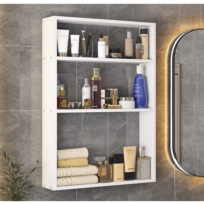 Kệ đựng mỹ phẩm kệ treo tường phòng tắm phòng vệ sinh gỗ MDF nhập khẩu chống ẩm cao cấp dễ dàng lắp ghép MS02