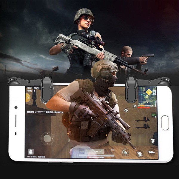 Bộ 2 nút bấm hỗ trợ chơi game l1r1 PUBG trên điện thoại