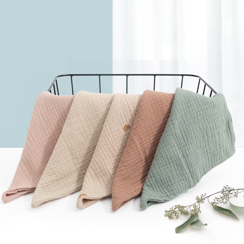 Bộ 5 Khăn Tắm Cotton Mềm Mại Xinh Xắn Cho Bé