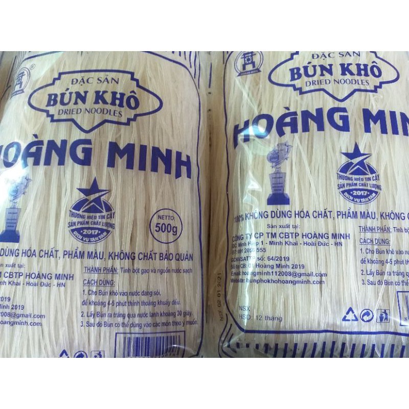 Gói 500g Bún khô Hoàng Minh/CAM KẾT RẺ NHẤT SHOPEE | BigBuy360 - bigbuy360.vn