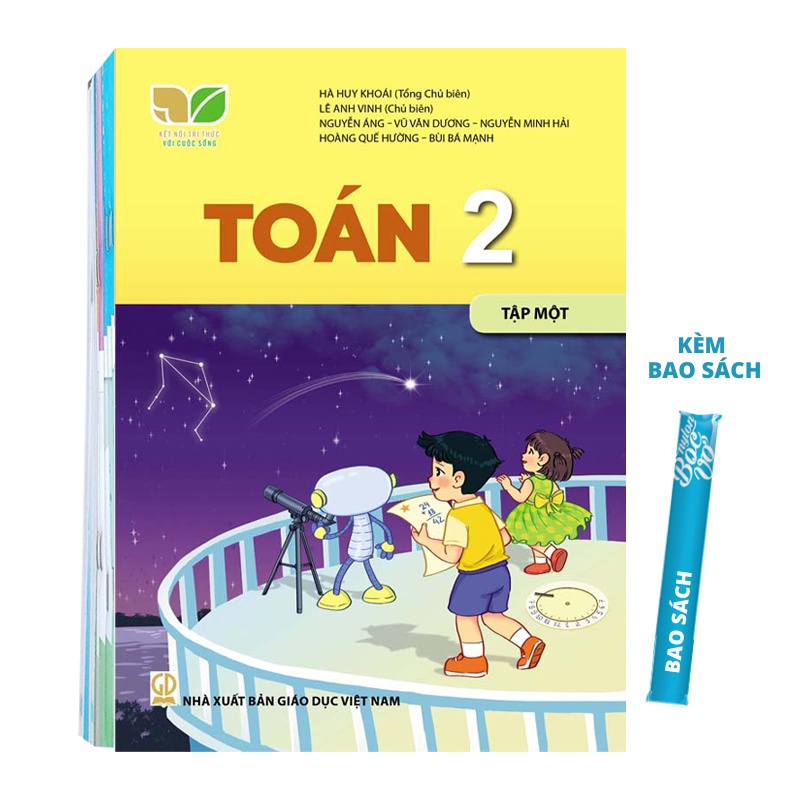 Bộ sách Giáo Khoa lớp 2 - Kết Nối Tri Thức Kèm Bao Sách và Bút Chì Nhãn Vở (9 quyền)