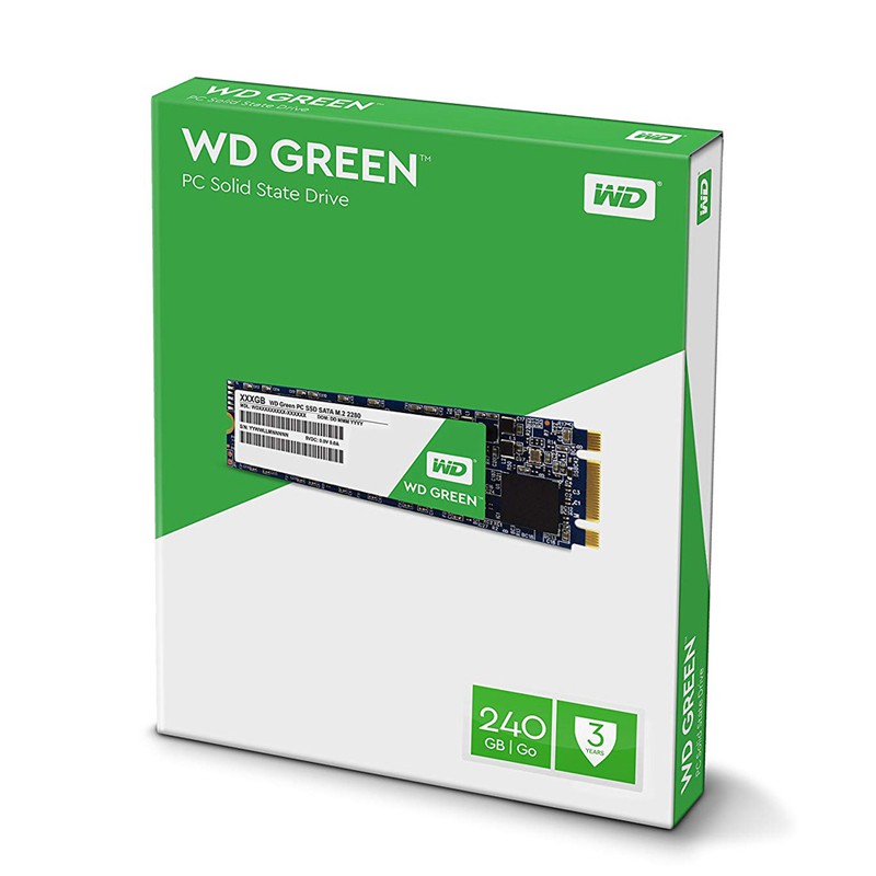 Ổ cứng SSD WD G2 240GB Chuẩn M.2 Green - Hàng Chính Hãng