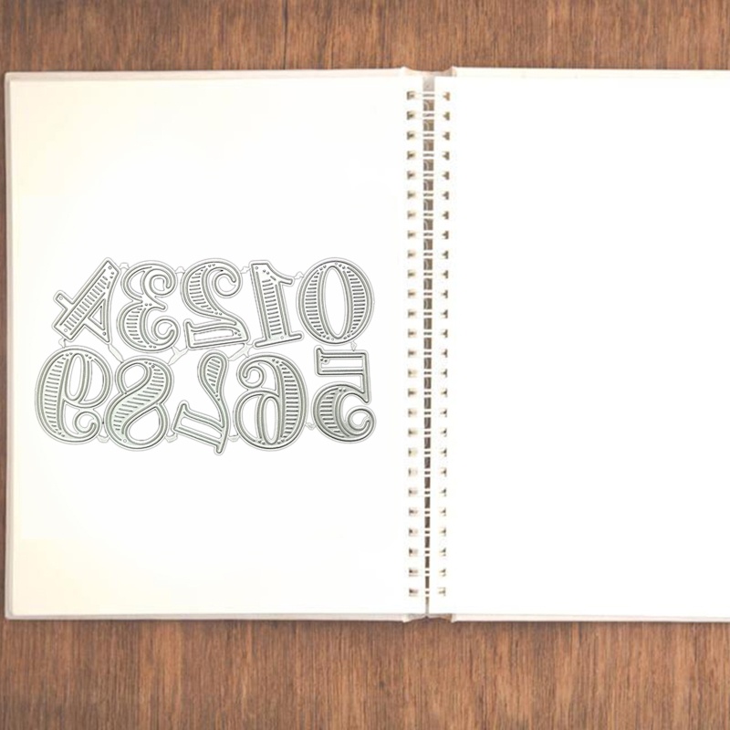 Khuôn Cắt Giấy Kim Loại Hình Chữ Số 0-9