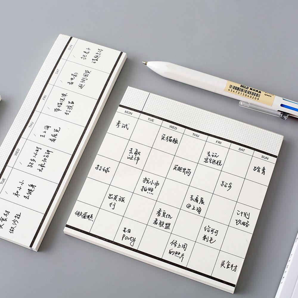 UUMIR 50 Tờ Giấy Ghi Chú Lên Kế Hoạch Hàng Tuần