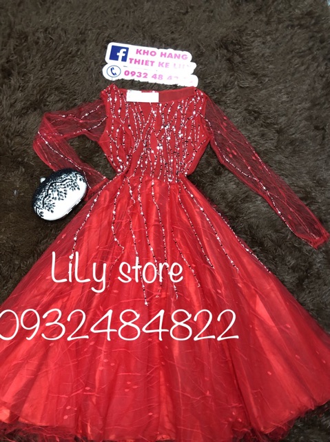 ẢNH VÀ VIDEO THẬT 1000%   Đầm xoè kết đá