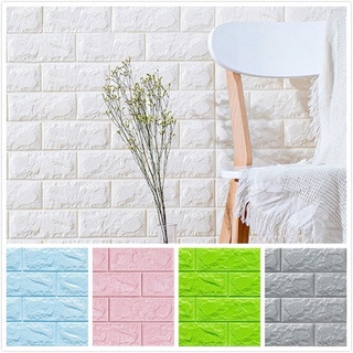 Miếng giấy dán tường bằng xốp giả gạch trang trí phòng kích thước 70cm x 77cm | BigBuy360 - bigbuy360.vn