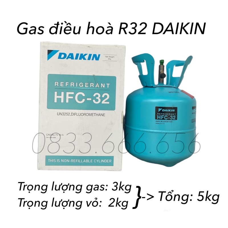 [Mã ELHA22 giảm 6% đơn 300K] Gas lạnh điều hoà (máy lạnh) R32 DAIKIN - Môi chất làm lạnh R32 DAIKIN