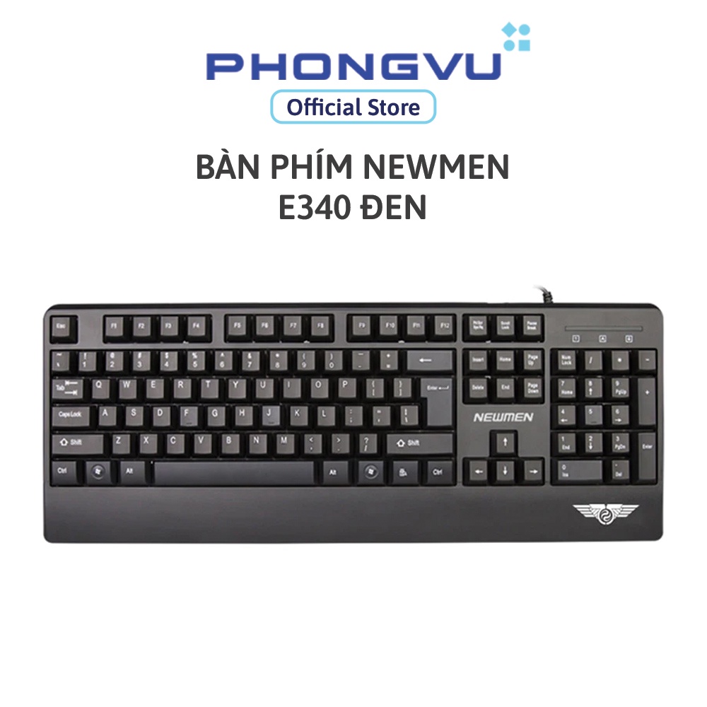 Bàn phím Newmen E340 đen - Bảo hành 24 tháng