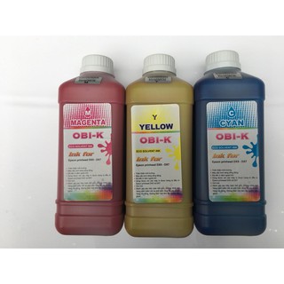 Combo bộ mực 6 màu Mực Eco OBI -DX5-DX7 1000ml