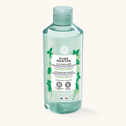 Yves Rocher Hydra Vegetal, Pure Algue 2en1 Nước tẩy trang và cân bằng cho da thường, hỗn hợp
