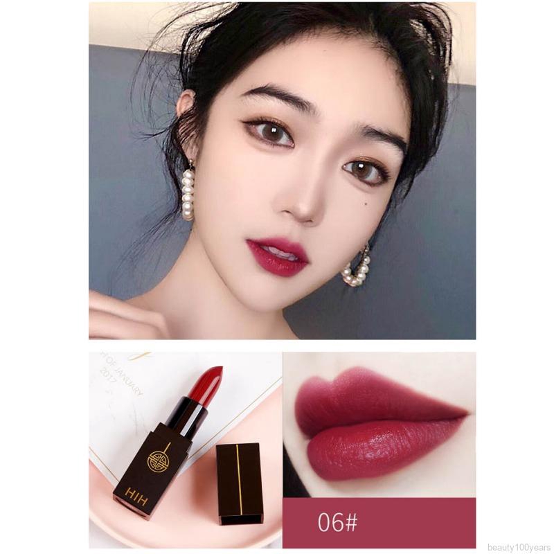 [Hàng mới về] Son lì dễ tạo màu lâu trôi kháng nước chống dính cốc thiết kế vỏ màu đen thời trang | BigBuy360 - bigbuy360.vn