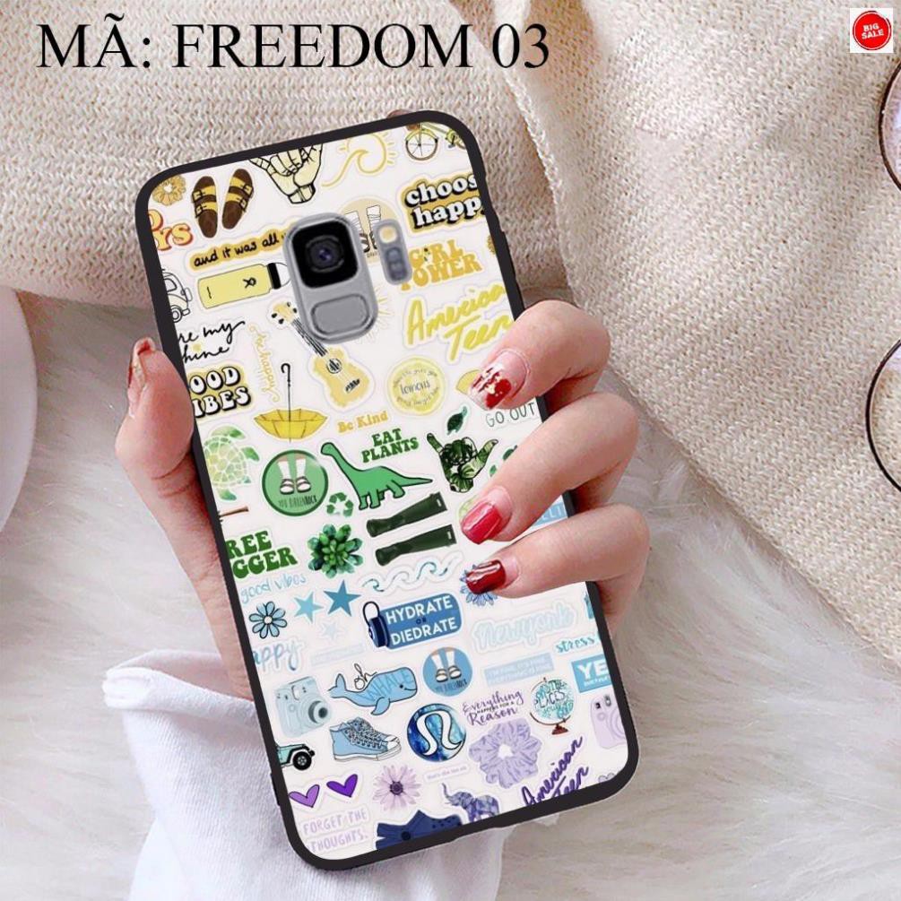 <Giảm giá> Ốp lưng Samsung S9 viền dẻo TPU BST Phong Cách Freedom