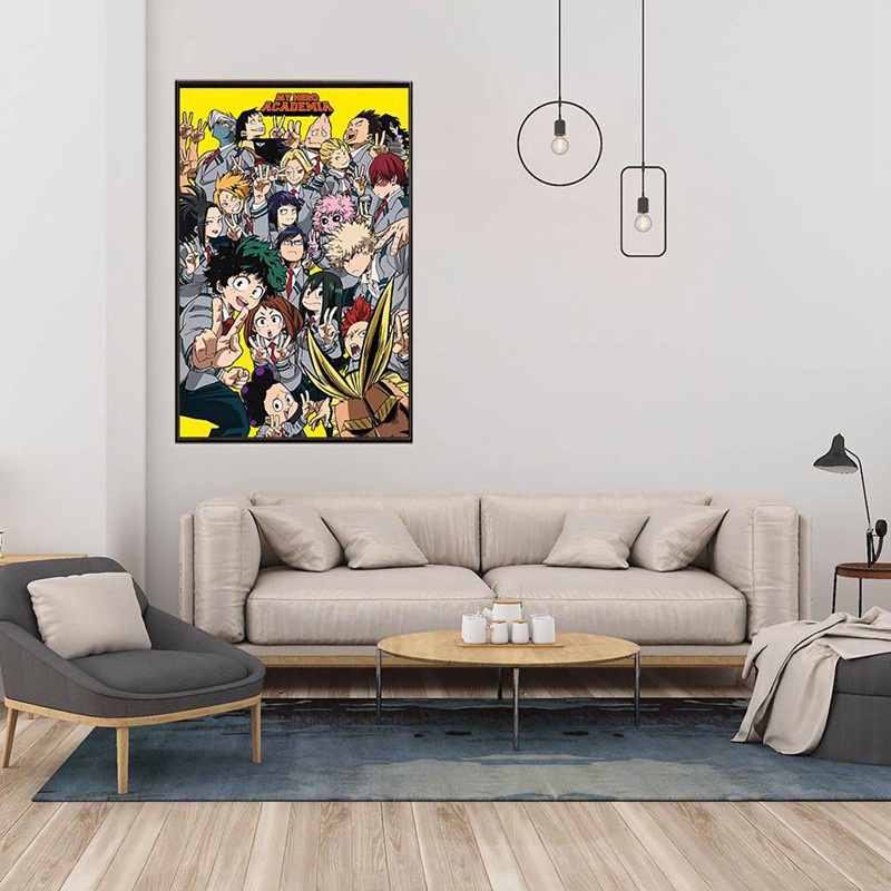 Áp Phích Treo Tường Trang Trí In Hình Nhân Vật Hoạt Hình My Hero Academia A3