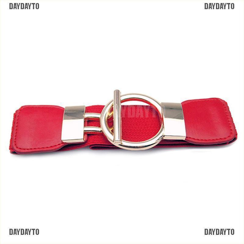 Thắt Lưng Co Giãn Bản Rộng Có Khóa Cài Cho Nữ