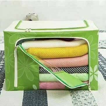 Hộp Vải Đựng Quần Áo Khung Thép Chắc Chắn, Đựng Chăn Màn, Đồ Chơi, Sắp Xếp Không Gian