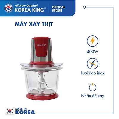 [Xuất xứ Hàn Quốc] Máy xay thịt Korea King PMC-15B/R/G công suất 450W