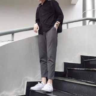 Quần basic pant kaki xám