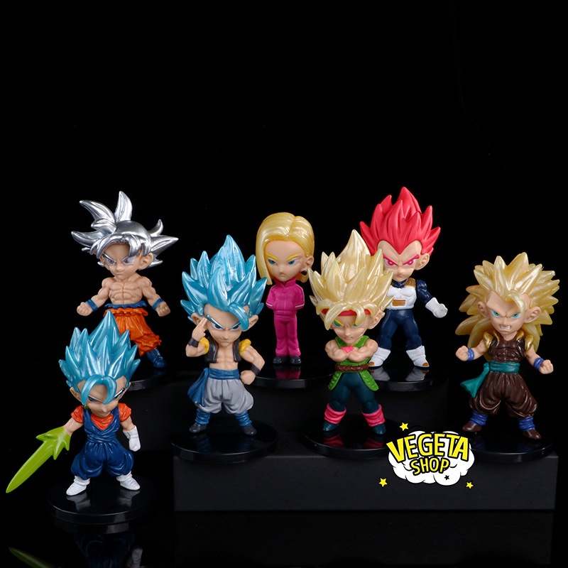 Mô hình Dragon Ball - Z Super - WCF đế đỏ tùy chọn mẫu - Goku Gohan Vegeta Trunks Gogeta Vegeto Broly Piccolo - 8~10cm