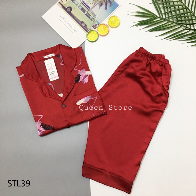 Bộ lụa satin lửng hình | BigBuy360 - bigbuy360.vn