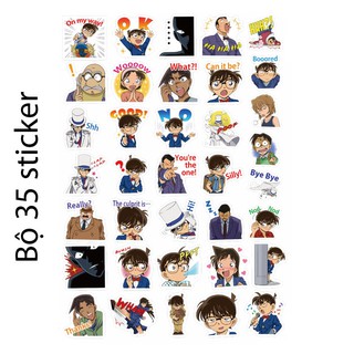 Sticker/ Hình dán anime Thám Tử Lừng Danh Conan (Random)