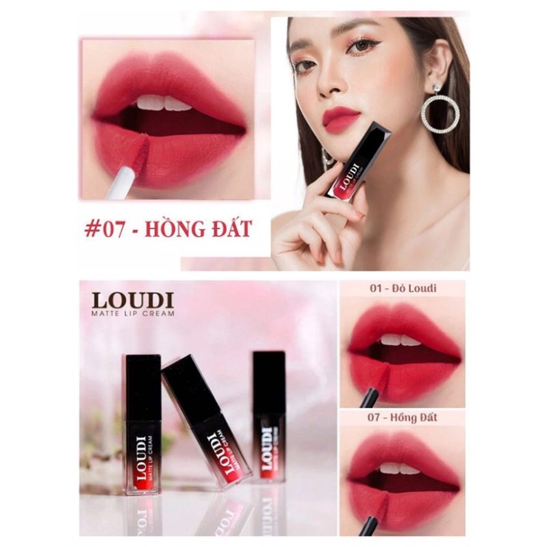 SON LOUDI KEM LÌ 8 MÀU - SON KEM LÌ LOUDI