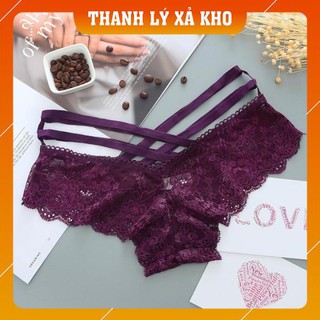 [Xả kho cắt lỗ] Quần lót nữ ren dây chéo cao cấp - Quần lót nữ Sexy AQ077