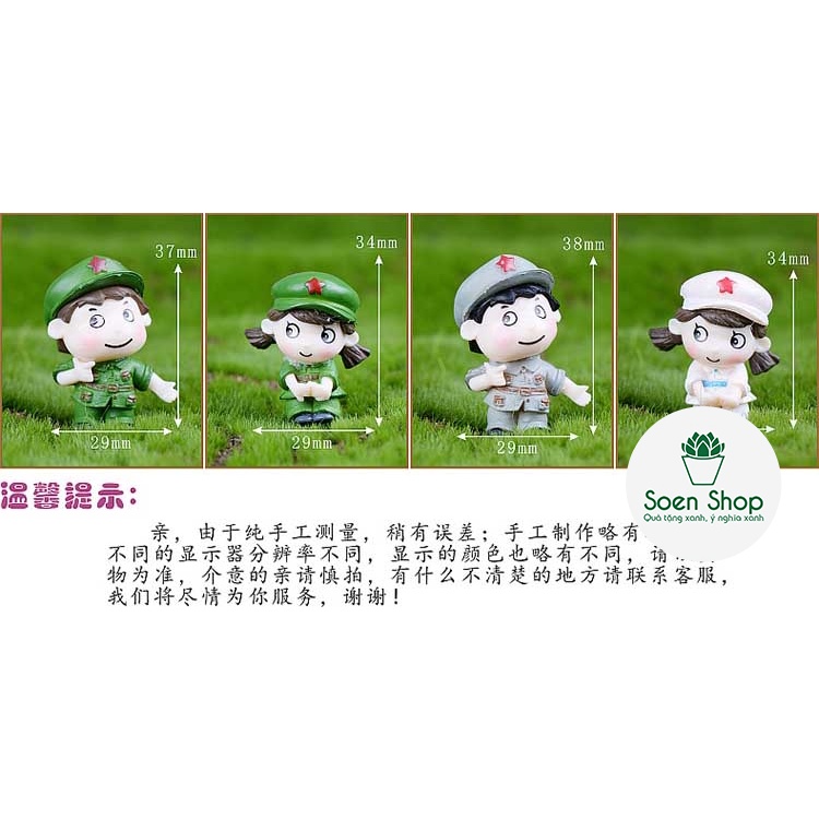 |FREESHIP| CẶP ĐÔI BỘ ĐÔI NHỎ - Phụ kiện trang trí cây xanh để bàn làm việc, mô hình trang trí cho bể cá, tiểu cảnh