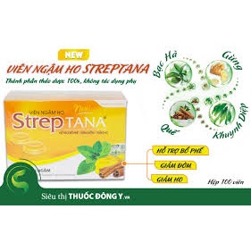 Viên ngậm ho Streptana / Eucatana - Kẹo ngậm ho (Lọ 300 viên)