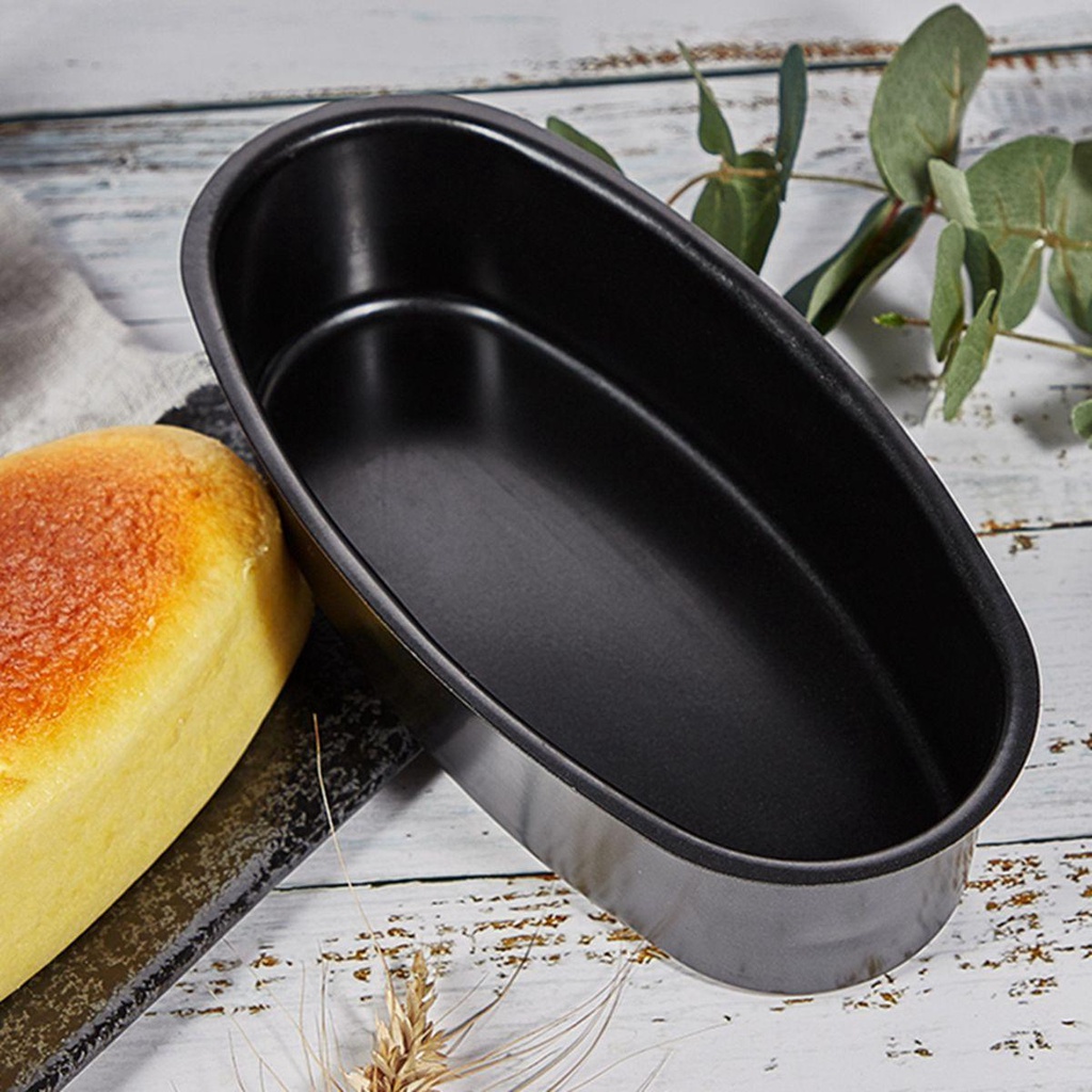 AUGUSTINA Khuôn Nướng Bánh Mì Hình Oval Bằng Thép Carbon DIY