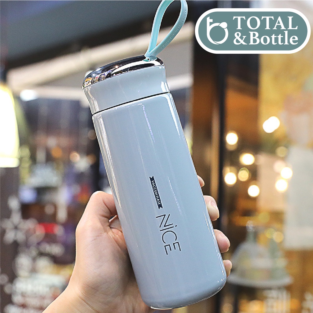Bình nước thể thao, bình đựng nước thủy tinh Nice dễ thương 400ml - Total Bottle