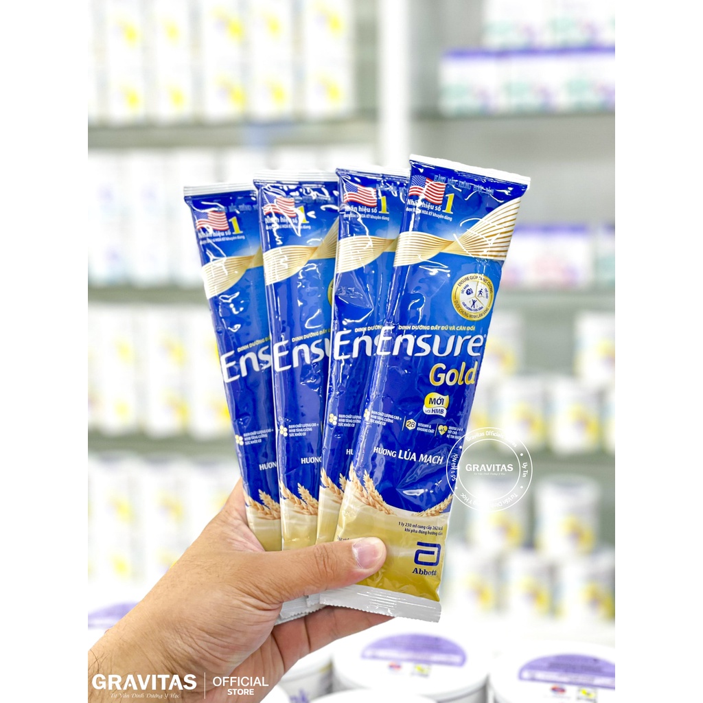 Sữa Gói Ensure Gold 60,6gram - Chính Hãng