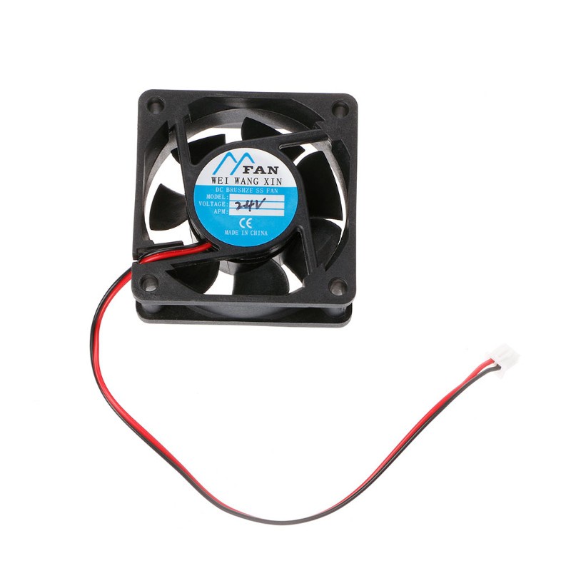 CRE  60mm×60mm×25mm DC 12V 24V 2-Pin Cooler Brushless PC CPU Case Cooling Fan 6025