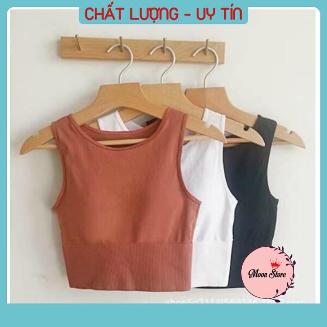 Áo bra, áo croptop ba lỗ có mút ngực cực xinh