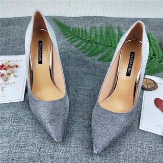 Giày Cao Gót, Chất Liệu Da và Kim Tuyến- BS175